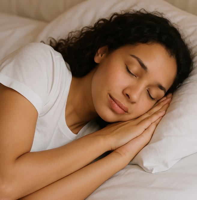Airway Concerns Management Calgary - sleeping 1 A young lady is sleeping in white shirt